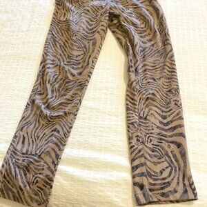 Tiger pattern pull-on pant/legging